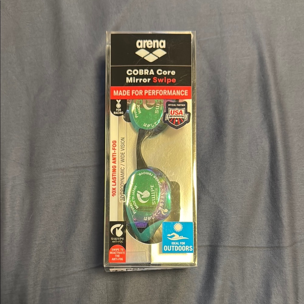 Arena Cobra Core Mirror Swipe Goggles